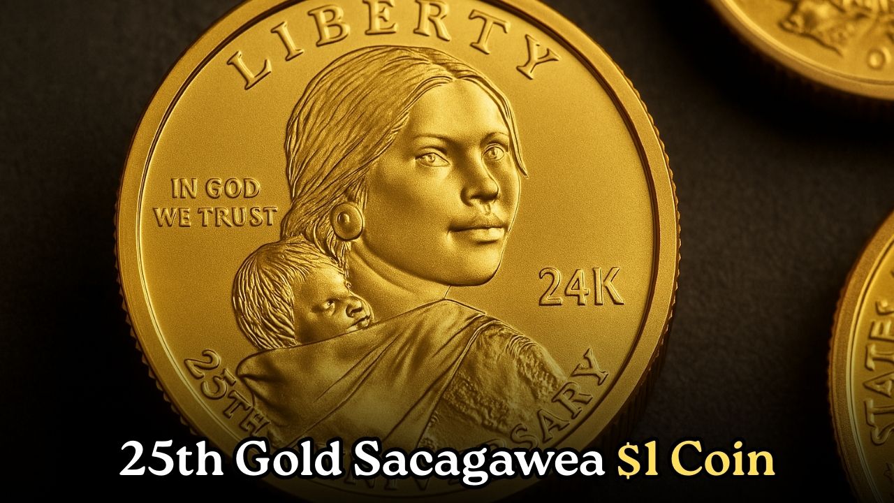 25th Anniversary Gold Sacagawea Dollar